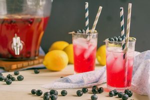 Yaban Mersinli Lavantalı Limonata